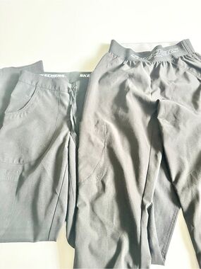 2 Pairs of Skechers Black Utility Pants with Pockets Size XXSP